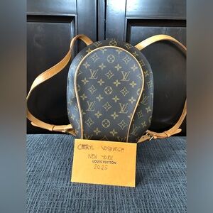 Monogram Monogram Canvas Ellipse Backpack.